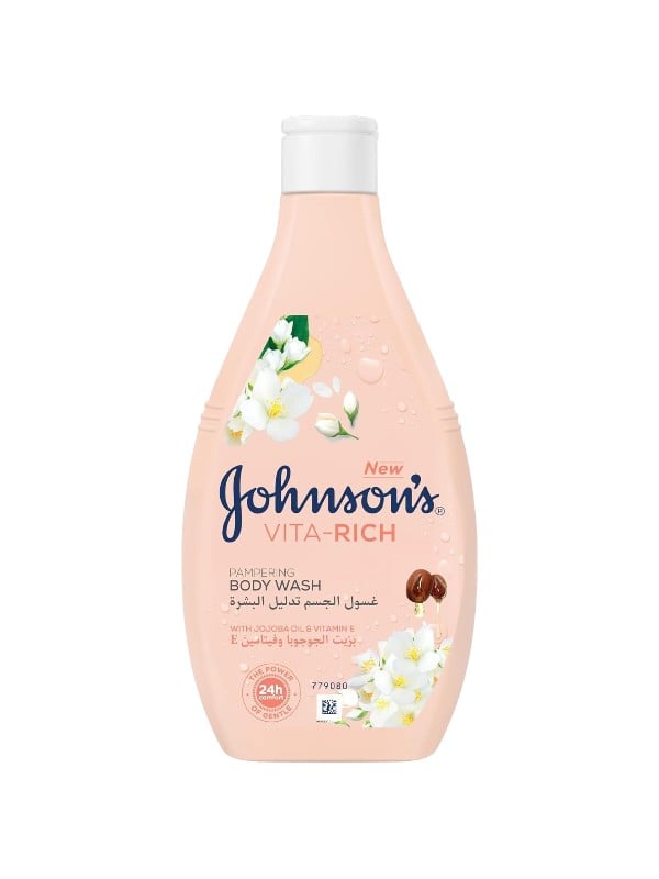 Johnson's Vita-Rich Pampering Body Wash Vitamin E Jojoba Oil 250ml