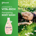 Johnson's Vita-Rich Pampering Body Wash Vitamin E Jojoba Oil 250ml