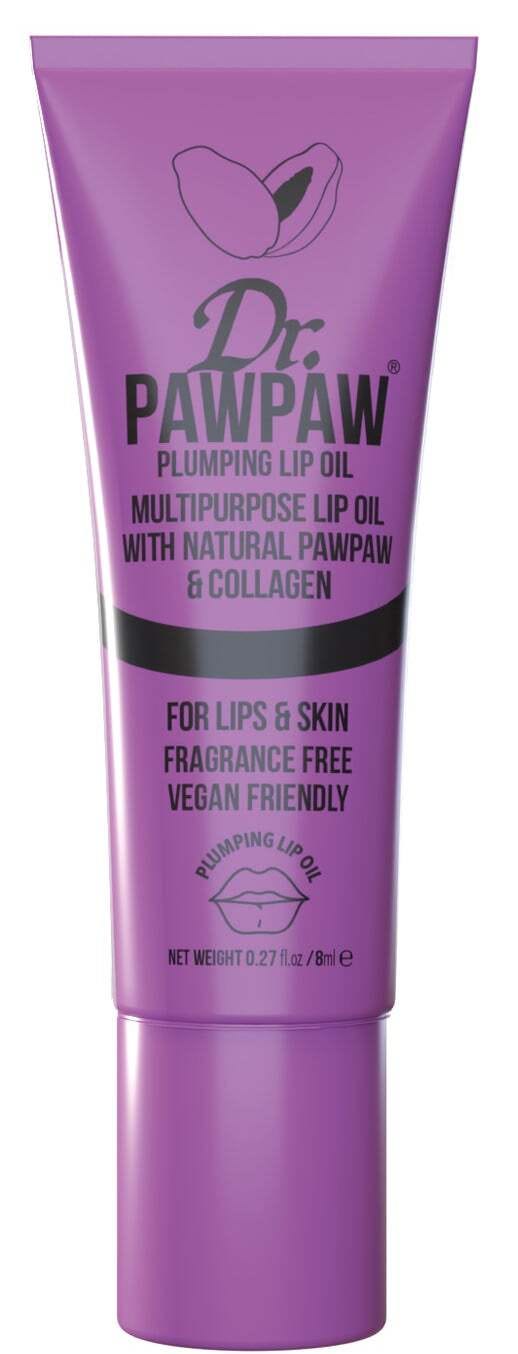 Dr.PawPaw Plumping Lip Oil Hydrating Vegan Balm with Pawpaw, Olive Oil and Aloe Vera 8 ml