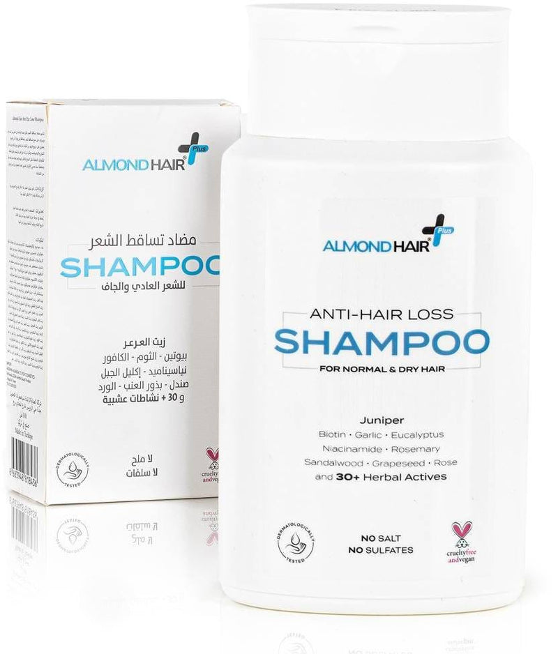 Almond Hair Men's Shampoo Strengthening Scalp Cleansing Formula 300 ml