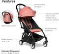 Stokke YOYO YOYO2 Stroller Black Frame 6+ Color Pack Ginger Bundle