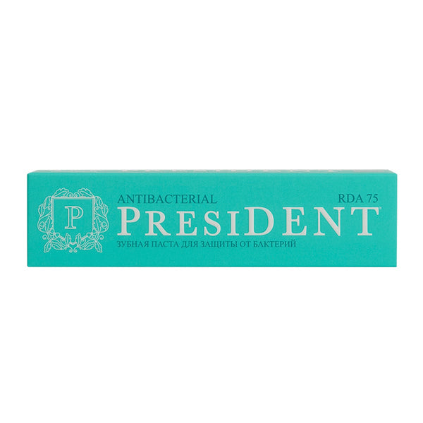 President Antibacterial Toothpaste Paste with 0.2% Chlorhexidine 75 ml
