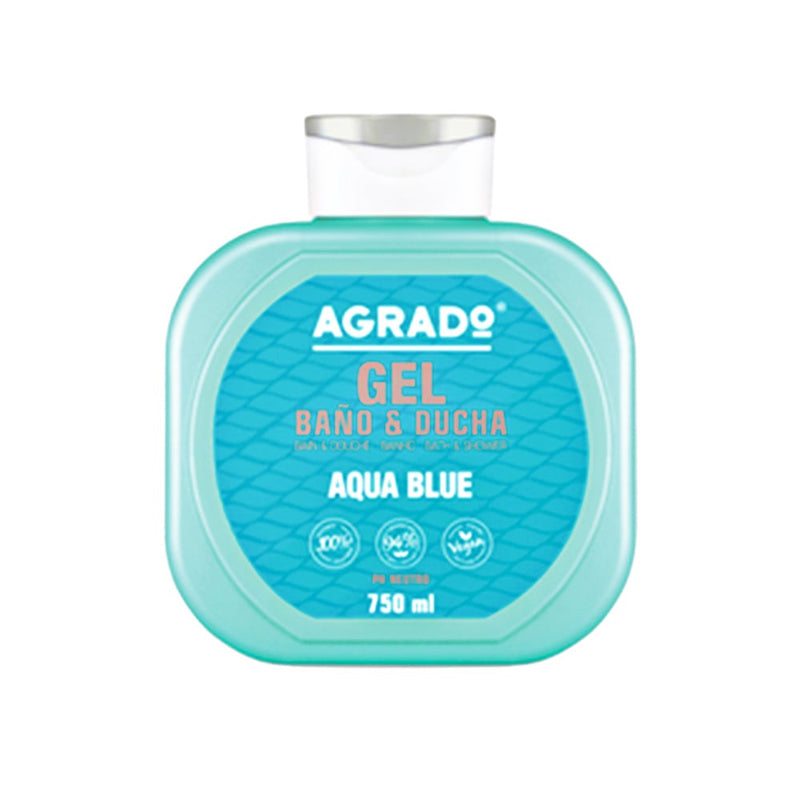 Agrado Aqua Blue Shower Gel Fresh Mediterranean Fragrance 750 ml