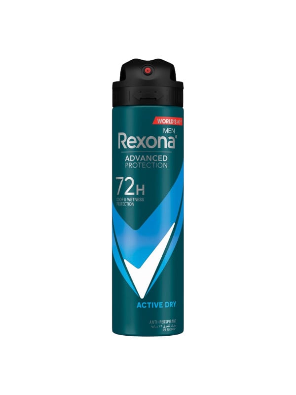Rexona Men Active Dry Antiperspirant Spray MotionSense Technology 150 ml