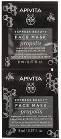 Apivita Express Beauty Black Face Mask Propolis Purifying Oil-Balancing Mattifying