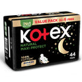 Kotex Maxi Protect Night Panty Liners, Natural, Individually Wrapped, 44 Count