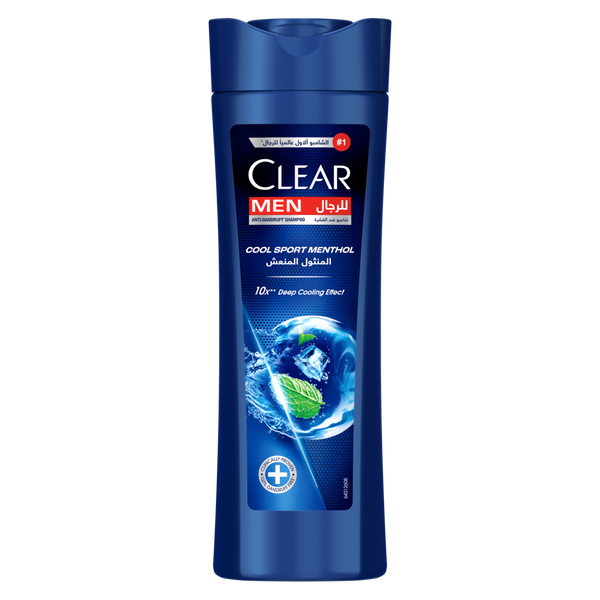 CLEAR Men Cool Sport Menthol Shampoo Liquid Formula Vitamin B3 400ml