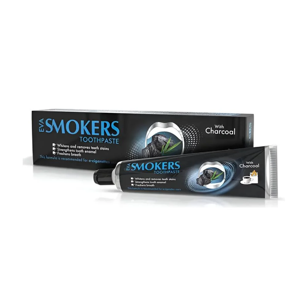 Eva Cosmetics Smokers Charcoal Toothpaste Deep-Cleaning Formula 50g