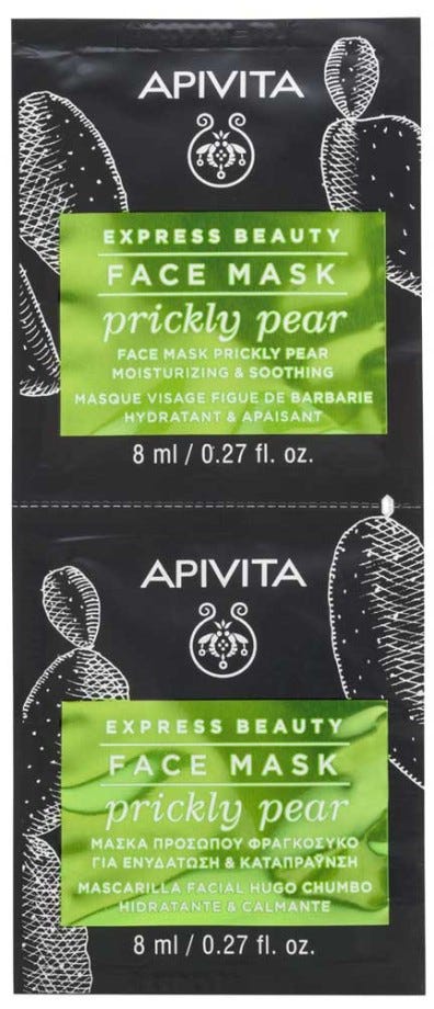 Apivita Express Beauty Face Mask Prickly Pear Moisturizing and Soothing