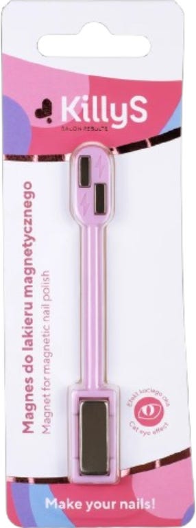 KillyS Double-Sided Magnet for Magnetic Nail Polish, Pink Nail Art Tool
