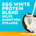 Coconut Milk Moisturizing Conditioner with Coconut Oil and Egg White Protein, White Peach & Shea Butter Scent, 385 ml