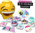 We Cool DIY 3D Sticker Maker Kit, 30 Stickers, Glitter Gems & Foil Stickers, Ages 6+