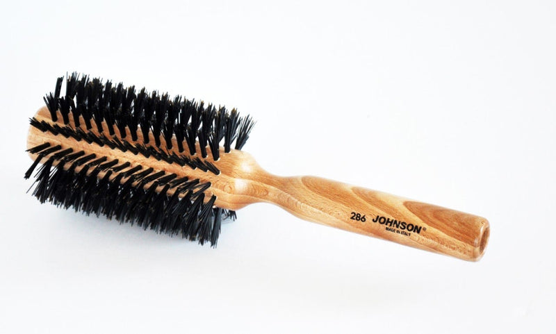 Johnson Wood Hair Brush Profesional 286 Heat-Resistant Round Styling Brush