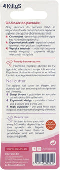 KillyS Nail Clippers Nail Clipper, 24K Gold Finish, 1 Piece