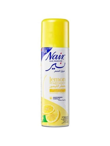 Nair Hair Removal Spray Lemon Scent Moisturizing Formula 200 ml