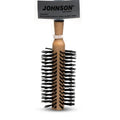 Johnson Wood Round Hair Brush with Rubber Handle, Medium, 346, 1 Pc