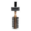 Johnson Wood Round Hair Brush with Rubber Handle, Medium, 346, 1 Pc