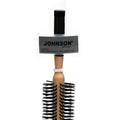 Johnson Wood Round Hair Brush with Rubber Handle, Medium, 346, 1 Pc