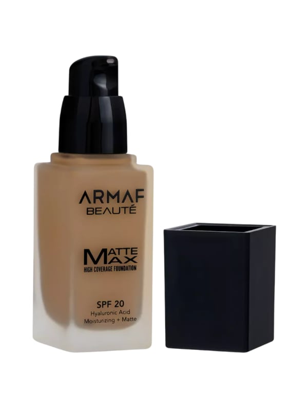 Armaf Beauty Max Matte Foundation SPF 20, High Coverage, Coffee, 30ml
