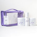 Jayla Halycon Travel Kit Body Care Set with Shea Butter, Scrub, Butter and Mist, White Flowers, Jasmine, Musk & Vanilla, 3 Pieces