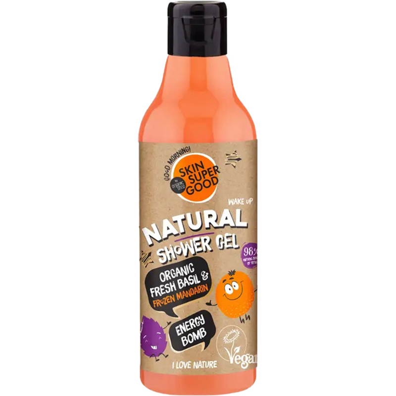 Organic Shop Energy Bomb Shower Gel with Basil and Mandarin Extract