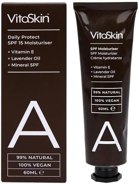 Vitaskin Daily Protect SPF15 Moisturiser Cream Aloe Vitamin E 60ml