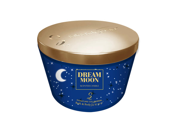 Bath & Body Scent Dream Moon 3-Wick Scented Candle Ruby Berries Night Orchid Crystal Vanilla 320 g