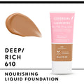 CoverGirl Clean Fresh Skin Milk Foundation Dewy Light Coverage Coconut Milk Aloe Deep/Rich 610 30 ml