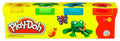 Play-Doh Mini 4-Pack Modeling Compound, Red Yellow Blue Green, 4 Pots