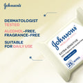 Johnson's Micellar Cleansing Wipes Extra Sensitive Alcohol- and Fragrance-Free 25 Wipes