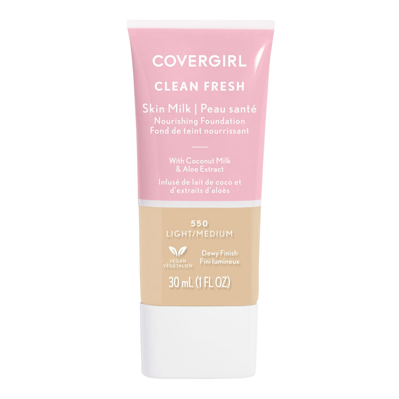 CoverGirl Clean Fresh Skin Milk Liquid Foundation Hydrating Coconut Milk Aloe Light/Medium 30 ml