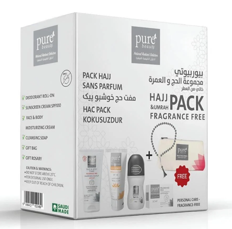 Pure Beauty Hajj & Umrah Skin Care Kit Fragrance-Free