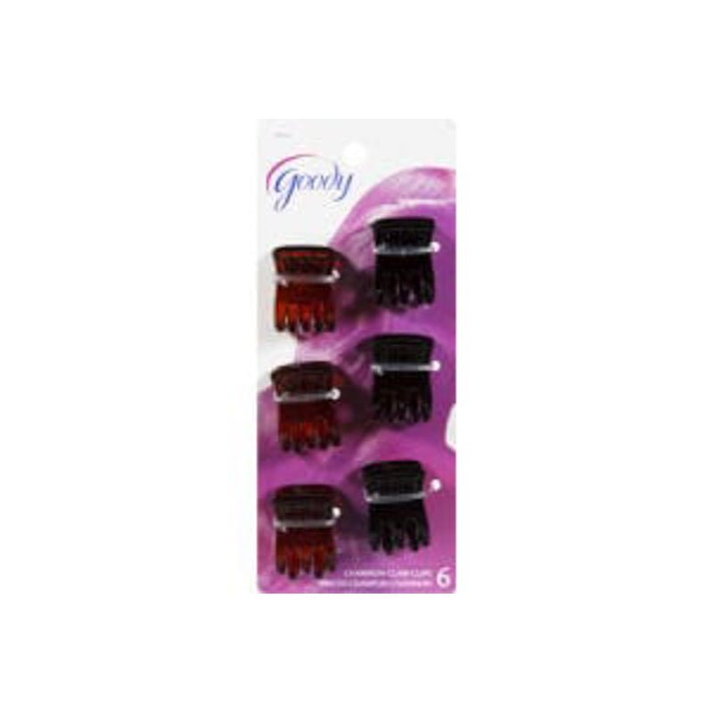Goody Claw Clips Small Hair Styling Clips, Secure Hold, 6 Count