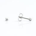 Studex S740WSTX Sensitive Stainless Steel Stud Earrings, Nickel-Free Zircon Pair