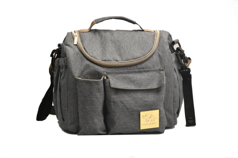 Elphybaby Carry All Diaper Bag Backpack Handbag Gray