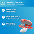 Alpine Swimsafe Swimming Earplugs, 1 Pair
