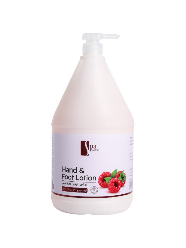 Spa System Berry Foot and Hand Lotion Hydrating Raspberry Scent 1 Gallon