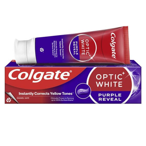 Colgate Optic White Purple Reveal Brightening Toothpaste Fluoride Fresh Flavor 75 ml
