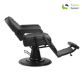 System Salon Chair Model 88091 Black Adjustable Barber Chair