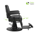 System Salon Chair Model 88091 Black Adjustable Barber Chair