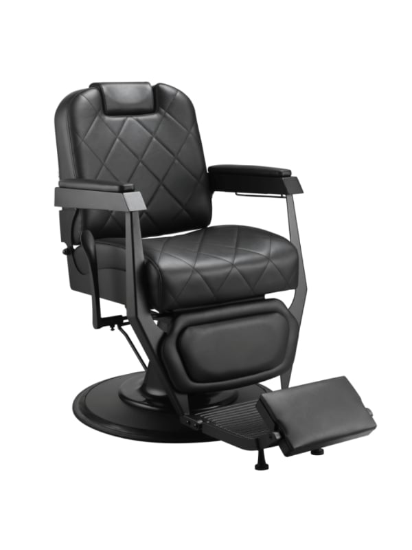 System Salon Chair Model 88091 Black Adjustable Barber Chair