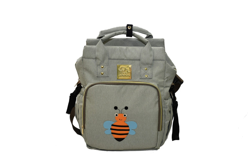 Elphybaby Carry All Diaper Bag Mama Bag Backpack Handbag Light Gray