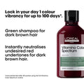L'Oreal Professionnel Vitamino Color Spectrum Green Dye Shampoo Color-Correcting Dark Brown Hair 300 ml