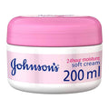 Johnson's 24-Hour Soft Moisturizing Cream Lightweight Hydration Glycerin and Petrolatum 200 ml