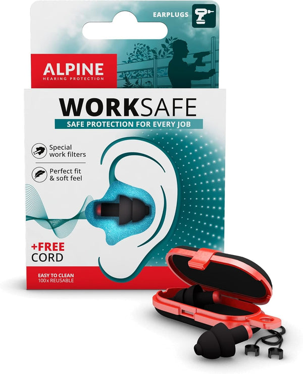 Alpine Worksafe Working Earplugs, 1 Pair