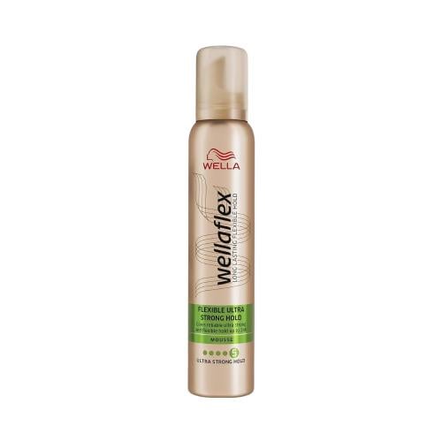 Wella Flex Max Hold Foam Styling Mousse, Lightweight 24-Hour Hold, 200ml