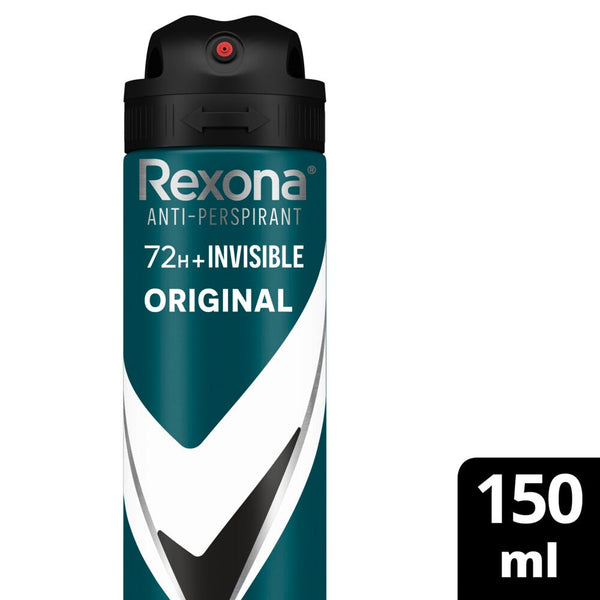 Rexona Invisible Deo Spray Men Antibacterial Fresh Fragrance 150 ml