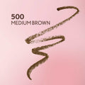 CoverGirl Clean Fresh Brow Filler Pomade Pencil Matte Medium Brown 500 with Kabuki Brush