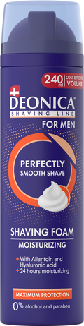 Deonica For Men Shaving Foam Hydration Allantoin Hyaluronic Acid 240 ml