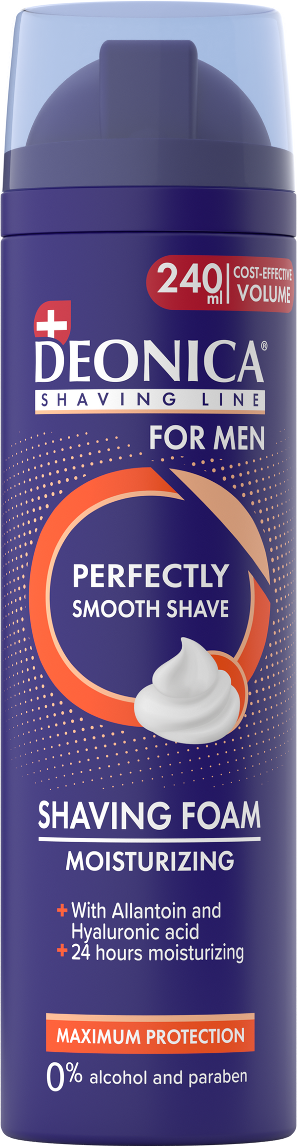 Deonica For Men Shaving Foam Hydration Allantoin Hyaluronic Acid 240 ml